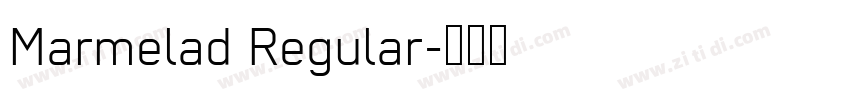 Marmelad Regular字体转换